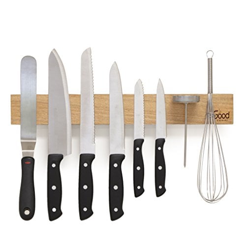 Knife Strip Powerful Wooden Knife Rack for Easy Wall