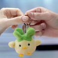 thumbnail image 5 of Funny Garlic Bird Plush Keychain with Sound, Squeeze-to-Quack White Chicken Charm for Backpack, Whimsical Animal Pendant for Stress Relief, 5 of 7