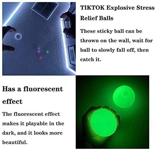 4 X Sticky Wall Balls for Ceiling Stress Relief Globbles Squishy Relief Toys PA 