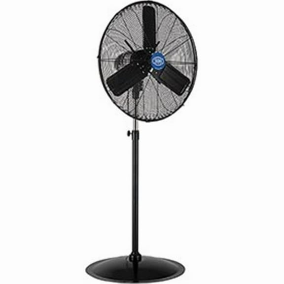 Outdoor Oscillating Pedestal Fan, 24 in. Dia., 0.3 HP, 7700CFM - Black