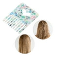 thumbnail image 5 of Unique Bargains 1 Pc Portable Heart Hair Insert Comb Green Acetate Sheet, 5 of 5