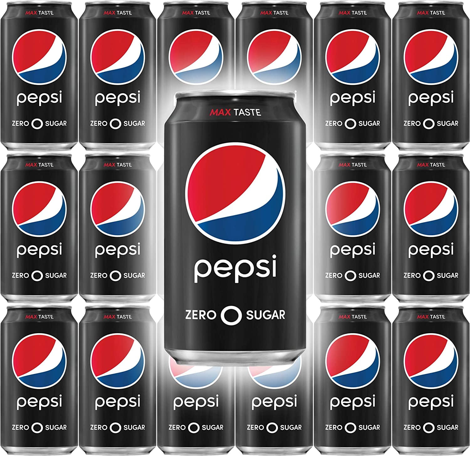 Pepsi Zero Sugar, 12 Fl Oz Cans (Pack of 18, Total of 216 Fl Oz)