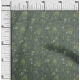 thumbnail image 2 of oneOone Polyester Spandex Dusty Teal Green Fabric Floral Craft Projects Decor Fabric Printed By The Yard 56 Inch Wide, 2 of 5