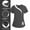 #5Gray, variant on Women's Nursing Uniform Color Blocked Short-Sleeve V-Neck Top with Pockets Loose-Fitting Nursing Uniform Top