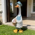 thumbnail image 6 of Goose Outdoor Lawn and Garden Statue, Goose Decor for Garden Sculptures 12" for Patio, Balcony, or Front Porch Decor, 6 of 6