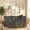 Black Wave Mountain Sea Texture, variant on LFGUIZO 59" Black Fluted Sideboard Buffet Cabinet, 4-Door Press-to-Open Wood Console, Geometric Carving Lines Coffee Bar Table for Living Room & Dining