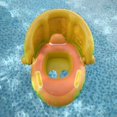 thumbnail image 3 of Baby Inflatable Swimming Rings Baby Float Circle Swimming Inflatable Infant Floating Swim Pool Accessories Sunshade Circle Toys army green, 3 of 6