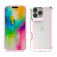 thumbnail image 2 of Dteck Case for iPhone 15 Pro,Shockproof Dual-Layer Protection Silicone+PC Case Heavy Duty Rugged Crystal Clear Back Cover for iPhone 15 Pro,Pink+White, 2 of 2