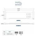 thumbnail image 4 of Transolid SS17-MB 17-in Shower Shelf, Matte Black, 4 of 4