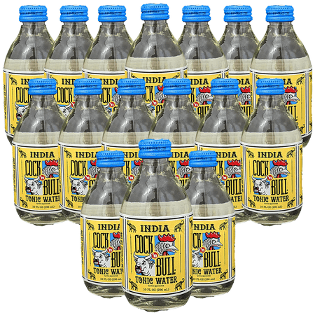 Cock n Bull Tonic Water 16 Pack 10oz Soda Bottles - Ideal Mixer for Cocktails, Mocktails, and Bartenders - for Perfect Mixed Drinks - Refreshing Flavor Profile- A