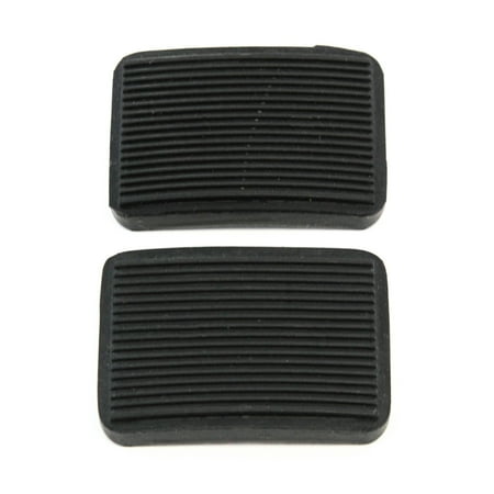 Auto Brake Clutch - 2 Manual Transmission Brake Pedal or Clutch Pad Compatible with Ford (1984-1990 Bronco, 1983-1989 Ranger) New Black