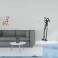 thumbnail image 2 of Estatua de gato golfista, figura decorativa, escultura animal, arte artesanal, adorno para chimenea, figura de juego, escultura de golfista para amant, 2 of 8