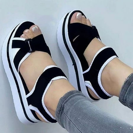 2024 DREAMFIRE Summer Women Shoes Sandals Party Womens Shoes Soft Walking Shoes Wedge Women Shoe Beach Sandal Women Female Footwear