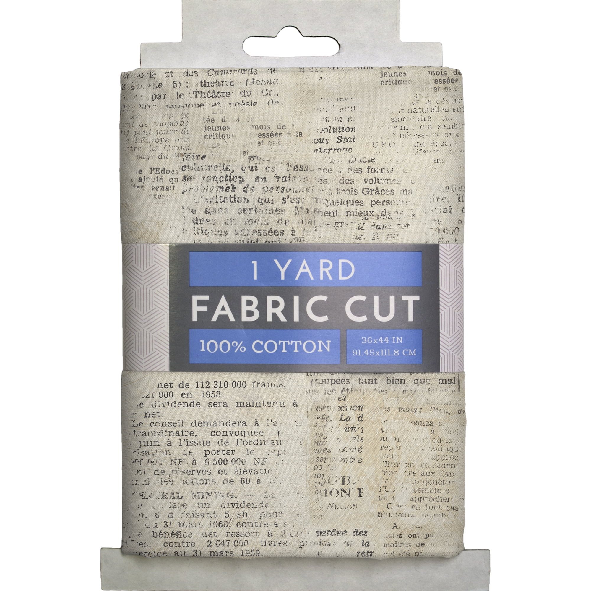 (2 pack) 1 Yard 100% Cotton Love Notes, Cream, 44" Wide for Quilting & Sewing by David Textiles