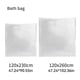 thumbnail image 4 of Toystoory 10 Uds cubierta de bañera bolsa de plástico de salud única grande plegable transparente revestimientos universales accesorios de Accesorios de baño 120x230cm, 4 of 6