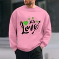 thumbnail image 1 of WAENQINLA Chandail à Capuche Graphique de la Saint-Valentin pour Hommes Imprimé Cœur Décontracté Col Rond Manches Longues Chandail Ample, 1 of 6
