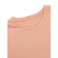 thumbnail image 3 of INSPIRE CHIC Men's T-Shirts Color Block Round Neck Short Sleeve Tops L Blue Pink, 3 of 5