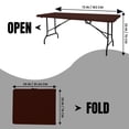 thumbnail image 5 of Wonderplast Stella 6ft Fold-In-Half Rectangular Table, 5 of 5