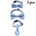 thumbnail image 2 of 3PCS Animal Cravate Ensemble Décoratif Réglable Chien Cravate Animaux Noeud Papillon Fournitures pour Animaux de Compagnie, 2 of 10