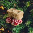 thumbnail image 3 of Red Fabric Christmas Boots Decoration Little Christmas Pendants Christmas Tree Pendants Are Suitable For All Kinds Of Scenes Transparent String for Primitive Easter Eggs Lighted Christmas Hanging, 3 of 3