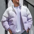thumbnail image 1 of Puntoco Chaqueta De Manga Larga Para Exteriores Con Cremallera Y Bolsillo Grueso Con Degradado A La Moda Para Hombre, 1 of 8