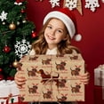 thumbnail image 6 of Kraft Dog Christmas Wrapping Paper - Mini Roll - 17 Inch x 16.5 Feet - Dachshund Dog and Merry Christmas Wrapping Paper for Xmas Holiday, Party Celebration, 6 of 9