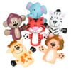 Set Of 12 Playtime Zoo Wild Animal Finger Puppets Toys