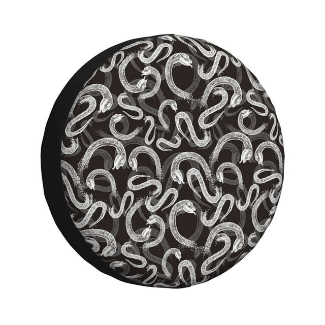 Balery Hand Drawn Snake Cubiertas para Neumáticos - Protector Resistente para Neumáticos de Camioneta, SUV, Remolque, Camper y RV-16 inch