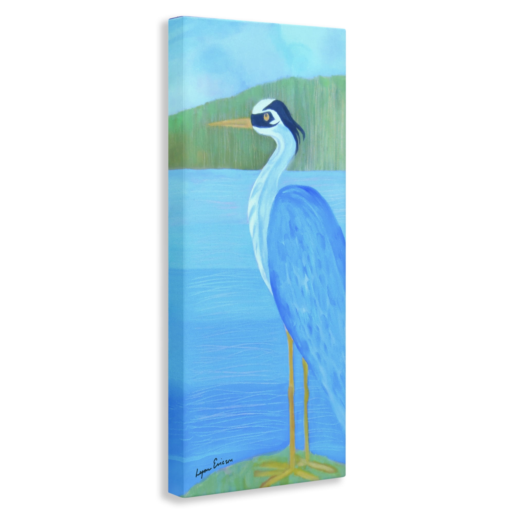 Stupell Industries Great Blue Heron Canvas Wall Art, design by Lynn Ericson Fine Art