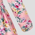thumbnail image 4 of BOBOGOJP Girls Midi Dress Long Sleeve Dresses Ruffled Sleeve Dresses for Fall Winter 3-14Y Pink for Size 4-5 Years, 4 of 7