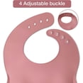 thumbnail image 4 of RUseeN Silicone Baby Feeding Set|Baby Weaning Supplies Set|Suction Baby Plate Bowl Set with Bib Spoon Fork Sippy Cup|Baby Feeding Eating Supplies Set BPA Free - Dark Pink, 4 of 8