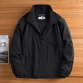 thumbnail image 4 of XUNKUSGA Men's Lightweight Jackets Classic Full Zip Up Laydown Collar Windbreaker Jackets for Men Casual Solid Color Waterproof Outerwear for Men,M, 4 of 5