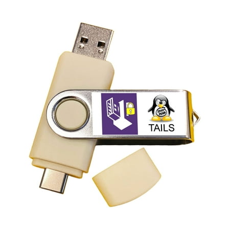 Linux Tails OS with Persistence Storage for Anonymous Internet Access with no Censorship - Bootable Live USB Flash Thumb Drive - Secure Your Privacy (32GB)