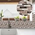 thumbnail image 6 of Nanoei Wall Stickers | Waterproof Self-Adhesive Tile Stickers (20Cmx10Pcs) - Kitchen Bathroom Backsplash, Diy Peel-And-Stick Upgrades for Cabinets & Countertops, Mosaics Creative 3D Tile Stickers, 6 of 6