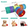 thumbnail image 3 of Semfri 22pcs T-Type Interactive Cat Tunnel Toy Set-Colorful for Kittens, Puppies, Rabbits,Guinea Pigs, 3 of 8