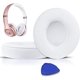 thumbnail image 1 of almohadillas de repuesto (blancas) para auriculares inalámbricos Beats Solo 2 y Solo 3, almohadillas con cuero proteico suave, grosor extra, 1 of 5