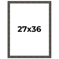 27x36 Frame Black-Brown Medieval Solid Wood Picture Frame | 1.5 Inch Moulding Width | Gotham