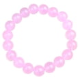 thumbnail image 1 of Pulsera romántica de cuarzo rosa para mujer, tamaño de perla de 10 mm, 1 of 2