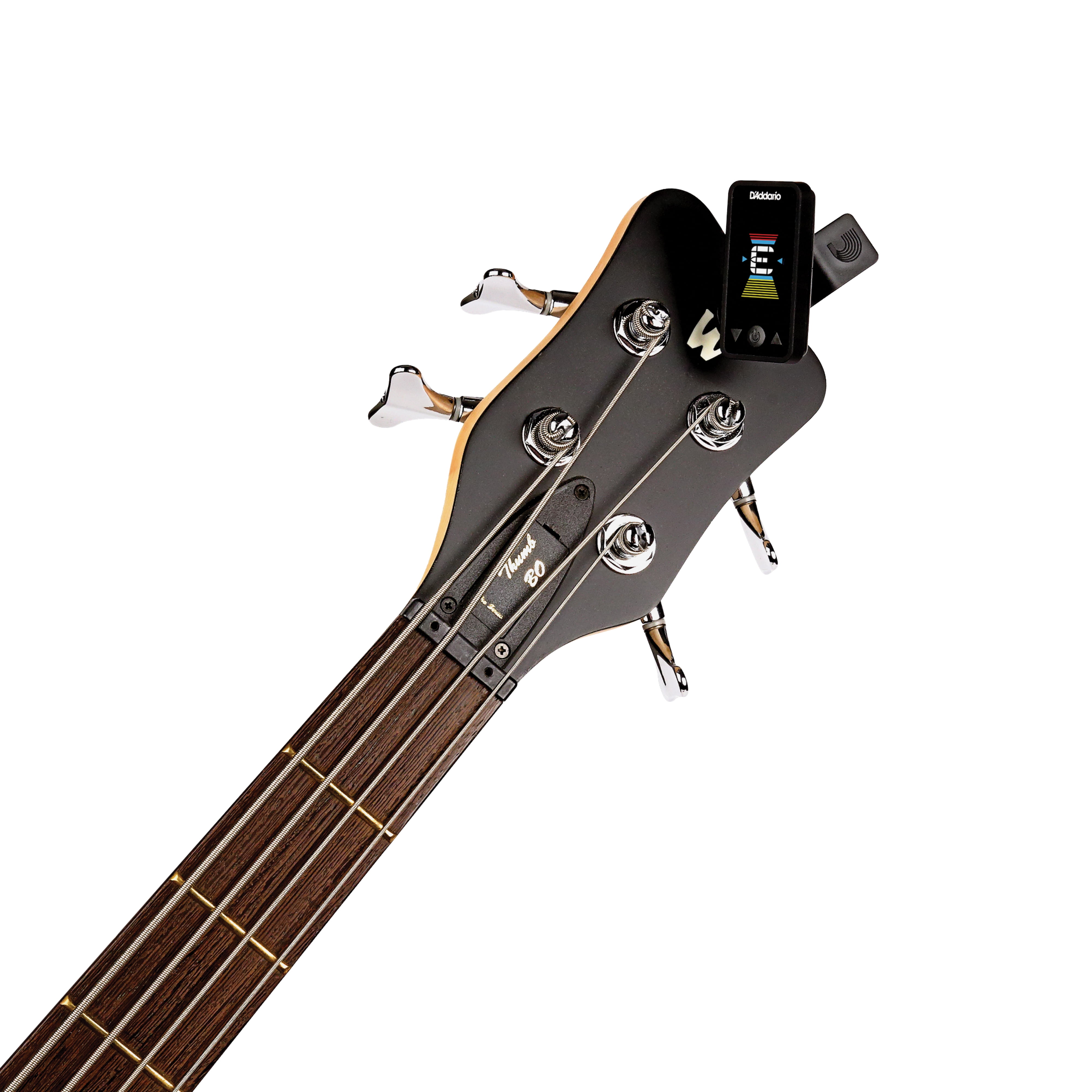D'Addario Eclipse Headstock Rechargeable Tuner with Multi-Swivel Action, LCD Display and Auto Power-Off for Guitars and Ukulele