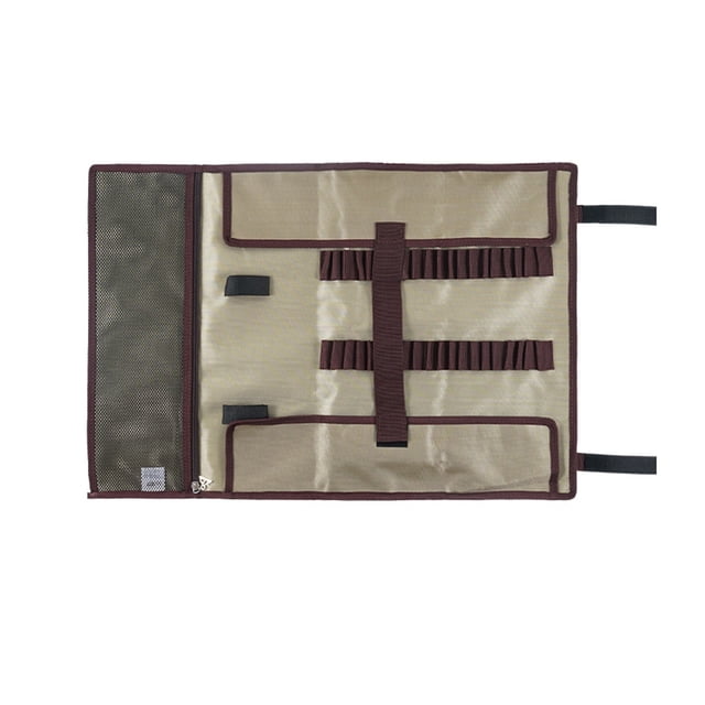 Soidarity Bolsa de herramientas para acampar, organizador de clavijas, bolsas de almacenamiento plegables para viento de uñas, soporte para carpas Caqui L