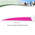 thumbnail image 2 of Uxcell Arrow Vanes Turkey Archery Arrows Feather Fletching Left Wing Fit for Hunting Target Shooting Pink 5 Inch, 25Pcs, 2 of 5