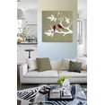 thumbnail image 3 of MuralMax Family Tree Lovebird Design - Modern Canvas Wall Decor Art - Memorable Wedding Anniversary For Friends & Special Occasions - Gifts For Living Room & Bedrooms - Color Khaki - Size-30x30, 3 of 5