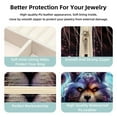 thumbnail image 3 of Starry Animals Square Portable Jewelry Box Organizer for Rings, Earrings, Necklaces, Bracelets - Travel Must-Have for Girls and Women, 3 of 6