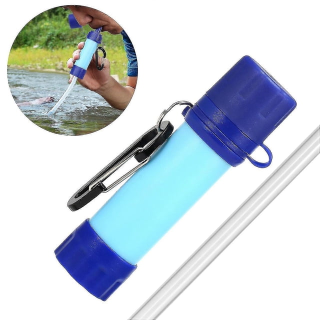 (white)Outdoor Portable Water Filter Straw Water Filtration Purifier System With 5000 Liters For Emergency Camping Survival Tool