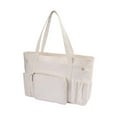 thumbnail image 1 of Bolsa de almacenamiento de hilo multiusos para principiantes de crochet, regalo con cierre de cremallera, bolso de mano para hilo Blanco, 1 of 9