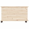 vidaXL ALTA Solid Pine Wood Storage Chest Trunk, Wooden Toy Box for
