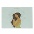 thumbnail image 1 of Yoga Cutting Board, Cartoon Young Long Haired Girl in Greeting Pose Namaste Practicing Yoga Meditation, Decorative Tempered Glass Cutting and Serving Board, in 3 Sizes, by Ambesonne, 1 of 2