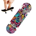 thumbnail image 4 of lajdalh Professional Finger Skateboards with Bottom Prints, Maple Wooden Professional Fingerboard, Mini Finger Boards Skateboards Toys with Screwdriver, DIY Combination Fun Fingers Skate Boards Toys, 4 of 6