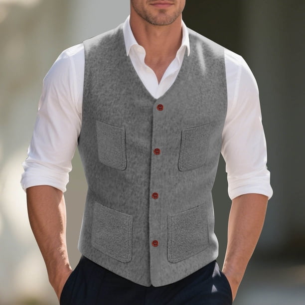 pstuiky Camisetas sin mangas para hombre, Pijama deportivo para hombre, para estar en casa, color liso, camiseta deportiva Chaleco para hombre xl
