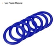 thumbnail image 4 of Unique Bargains 4cm 6mm 8.5cm Plastic Carnival Ringtoss Rings Game Hoop, Blue 18 Pack, 4 of 5